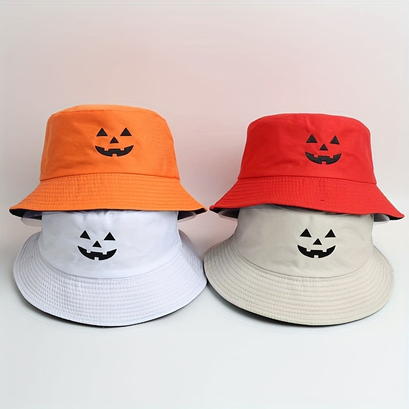 Halloween Pumpkin Face Bucket Hat