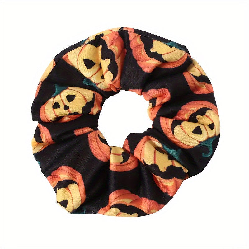 Spooky Halloween Hair Scrunchies - 4 Pack