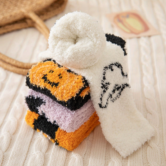 4-Pair Halloween Pattern Socks