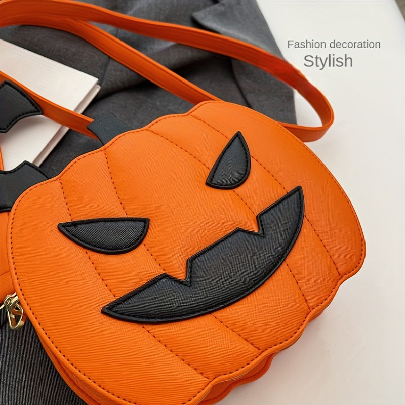 Spooky Fun Halloween Pumpkin Crossbody Bag