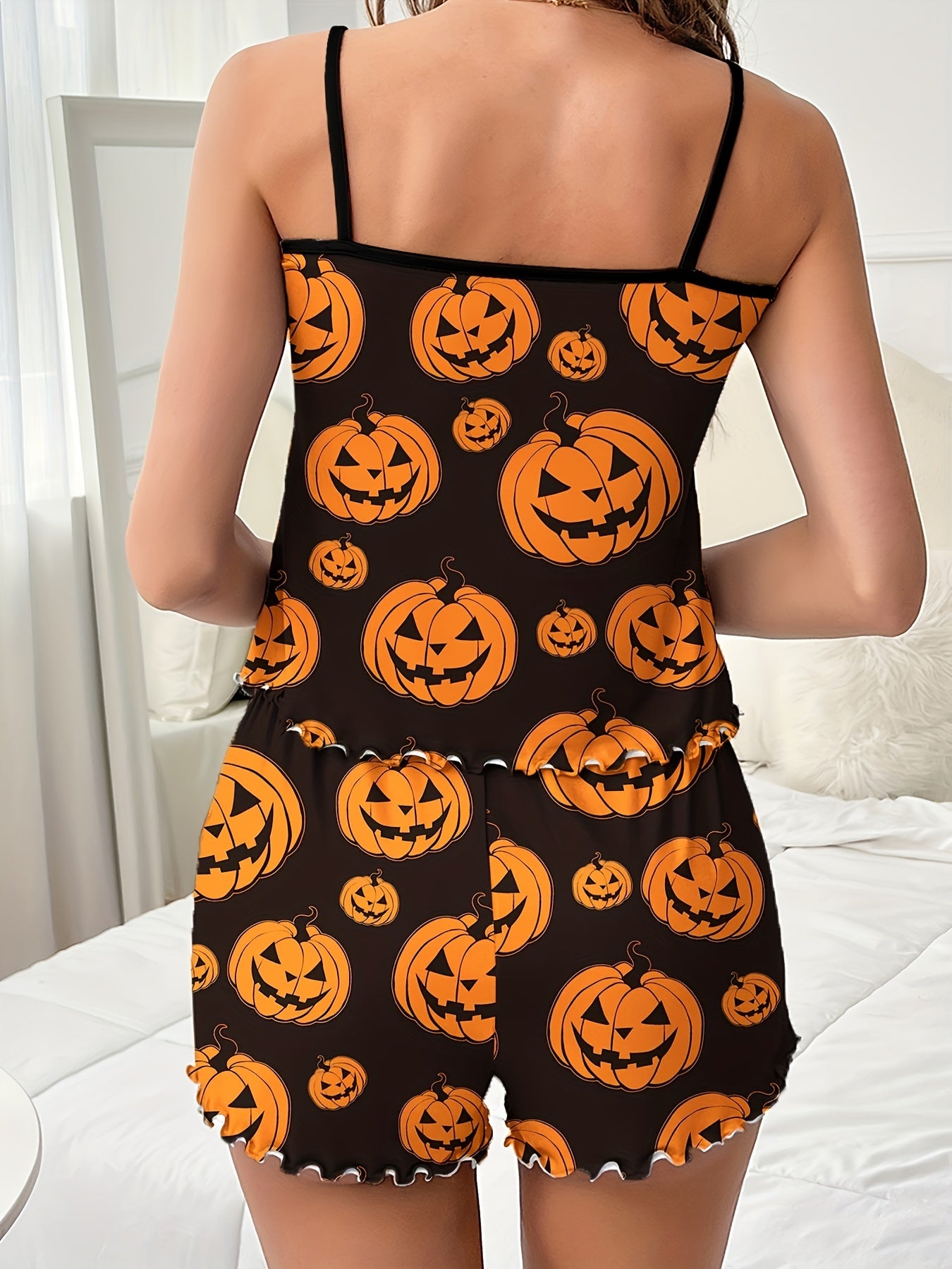 Festival Pumpkin Print Pajama Set