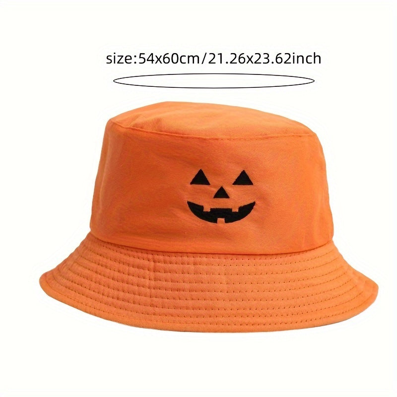 Halloween Pumpkin Face Bucket Hat