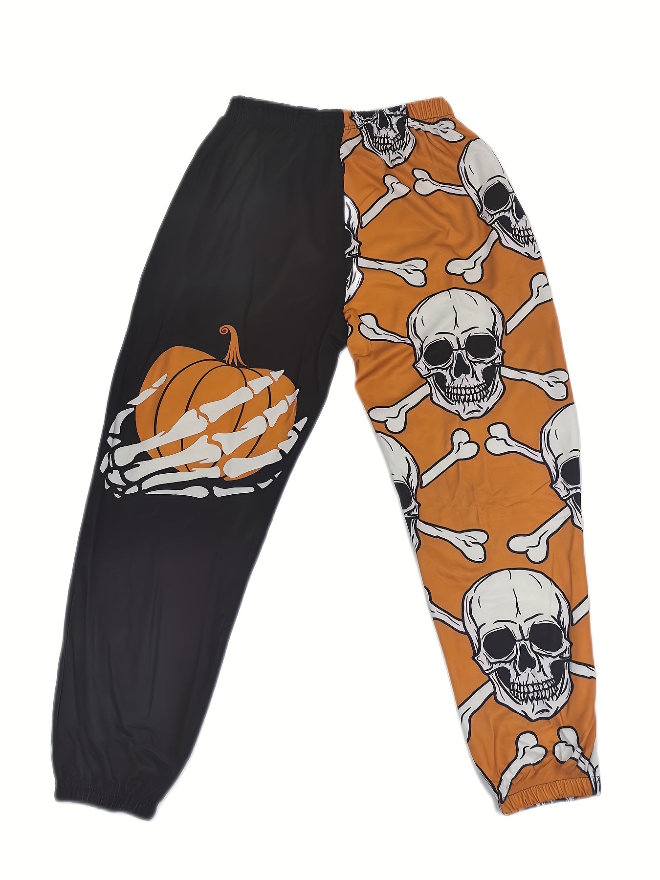 Vibrant Halloween Graphic Print Joggers