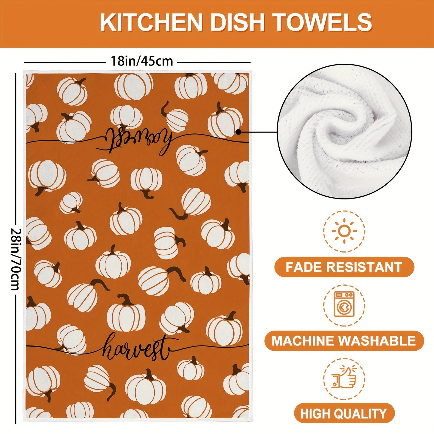 4-Piece Fall Harvest Kitchen Towel Set