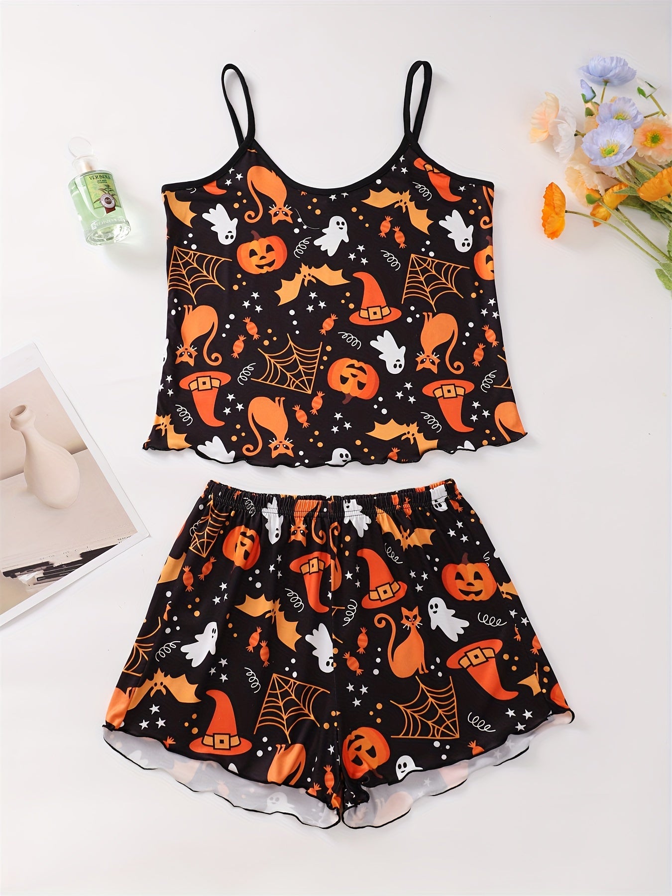 Halloween Themed 6-Piece Women's Sexy Pajama Set