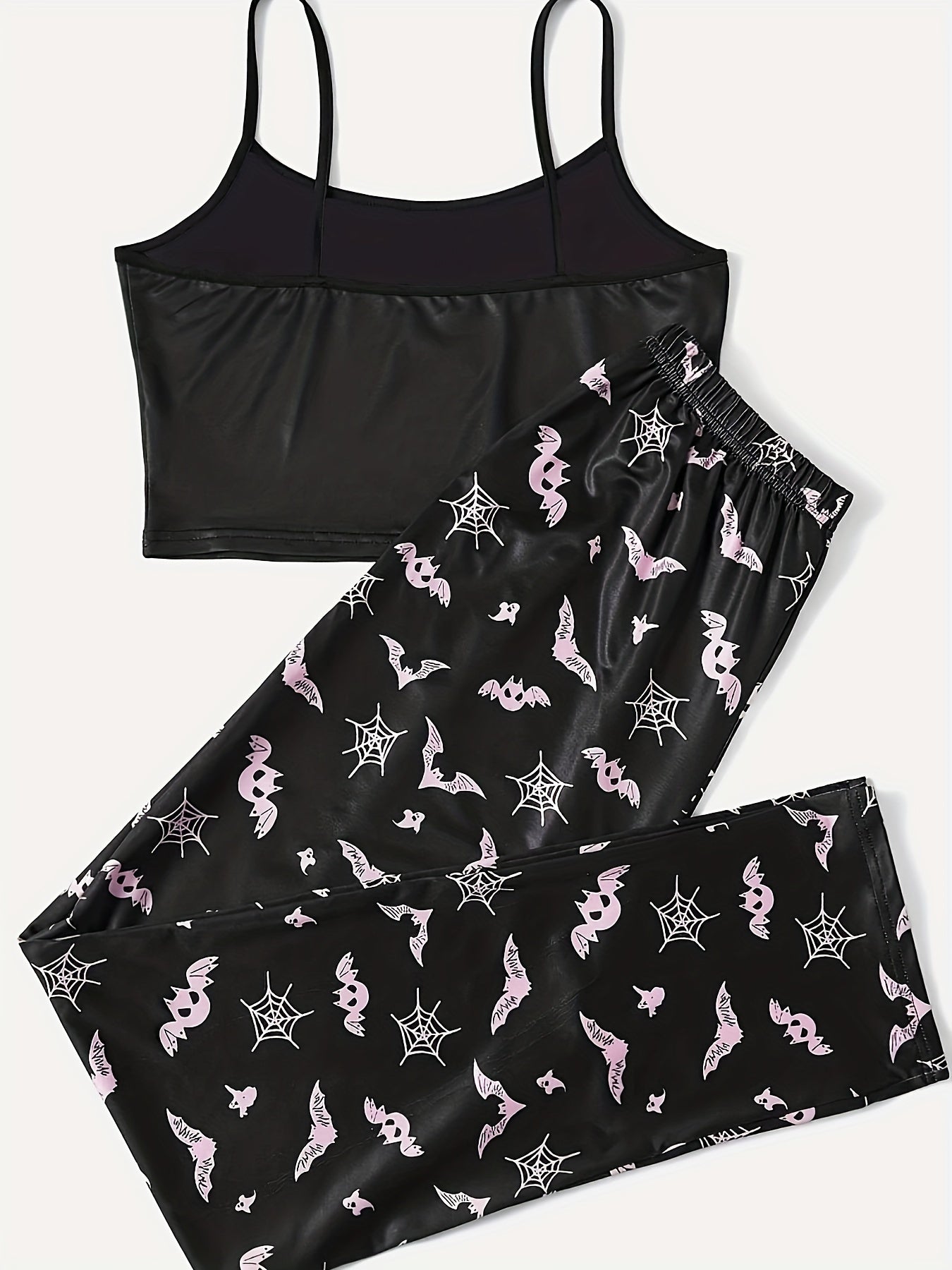 Bat Print Pajama Set for Women