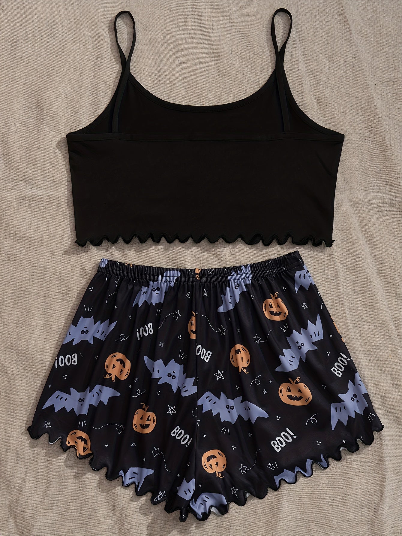 Cozy Pumpkin Print Pajama Set