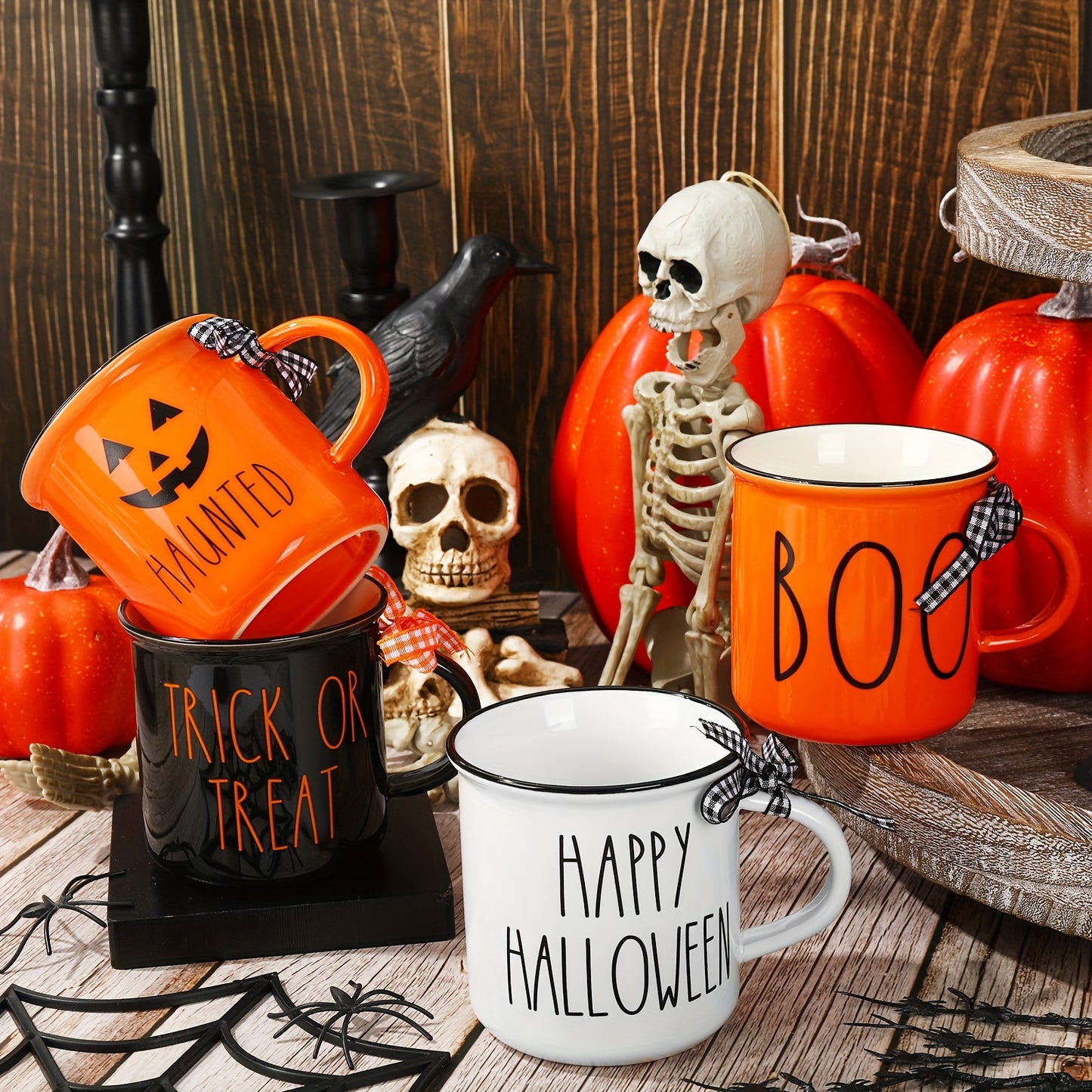 6-Pack Ceramic Halloween Mini Mugs